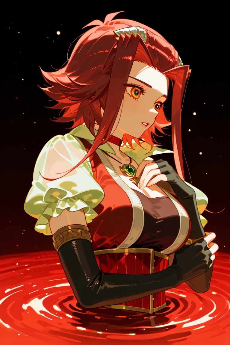 a close up of a woman with red hair and a sword, made with anime painter studio, advanced digital anime art ”, digital art. colorful comic, digital manga art, anime digital art, advanced anime digital art, digital anime art, digital advanced anime art, anime styled digital art, digital anime art!!, detailed digital anime art, painted in anime painter studio