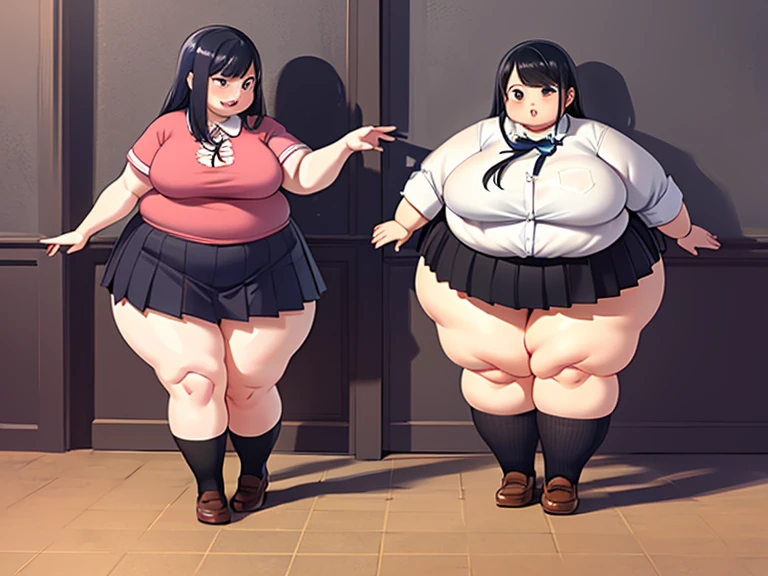 ((gigantic breasts)),(fat),thick leg,(((Full body))),henley shirt,frill skirt,standing,medium shot,cowboy shot,(best quality:1.4),(masterpiece:1.4),(ultra detailed:1.4).(ultra detailed:1.4),(insanely detailed:1.4), 1girl, solo,Nanami-KCUP