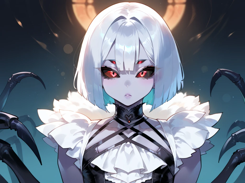 hyper super ultra detailed perfect piece, illustration, Masterpiece, (Perfect anatomy), ((Black and red glow)), (Evil personality), (go mad eyes),Blonde hair,Black dress, Intricate details, Best quality, ((Solo)) ,Crazy nothingness, Glowing eyes, Horror \(Theme\),