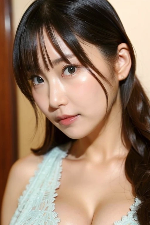 8k uhd,RAW photo,a japanese beauty girl,(real person:1.3),(highres:1.4),(detailed:1.5),(realistic:1.7),
RAW photo,portrait photography,real person,RAW photograph,ultra high res,photorealistic,((best quality)),(high detailed skin,skin details),visible pores,shiny skin,incredibly_absurdres,finely detail,colorized,an extremely delicate and beautiful,extremely detailed 8K wallpaper,8k high quality,film grain,DSLR,beautiful girl with beautiful details,(looking at viewer),professional photography lighting,extremely detailed eyes and face, eyes with beautiful details,analog style,please pay close attention to the details,blush,cute and playful,adorable,thin bangs,(mole:1.18),