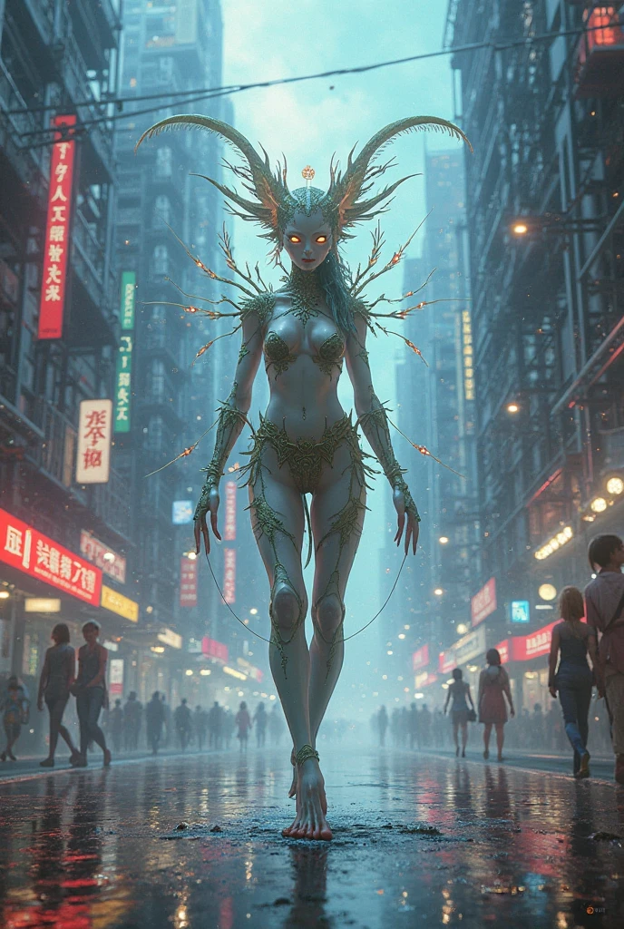 rainy night,city,A beautiful woman with gal makeup wearing a sports suit in the downtown area of Gintama, surrounded by salespeople, Beautiful portrait of a stunning goddess girl, beautiful and detailed face, porcelain skin, full body shot, in the center, very soft lighting, symmetry, Complex, elegant, very detailed, realistic, art station, concept art, Smooth, Imagined by Greg Rutkowski and Boris Vallejo, cover, Trendy style、Super big breasts、super huge breasts、very big 、saggy breasts、