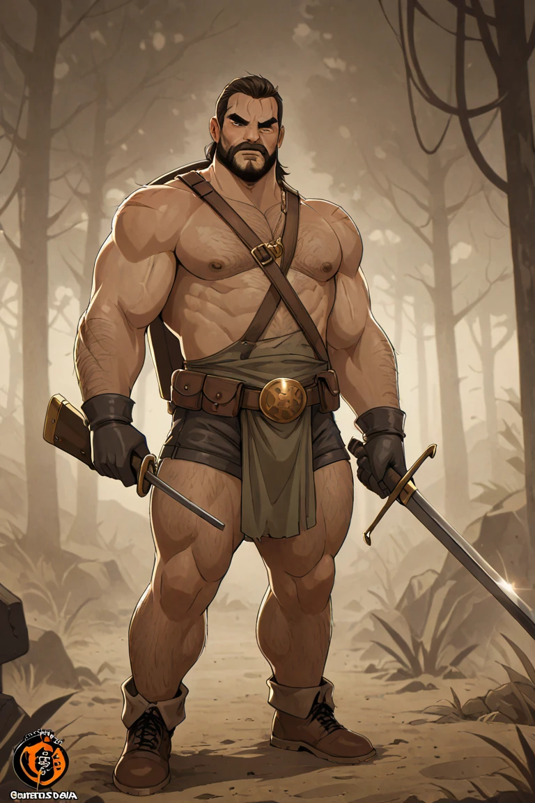 Goliath the inventor looks like Kratos