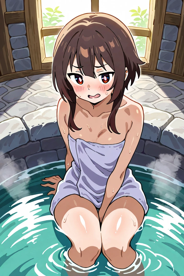 FW,anime illustration, (masterpiece, highest quality, High resolution, anime screenshot, anime color, 8K, detailed background), cute nausicaa（Nausicaa of the Valley of the Wind）, obscene pose, Nausicaa masturbates in a big bath and invites you to have sex , lewd and beautiful body, perfect nude, blushing cheeks, sweet bewitching smiling face, Drool, Sexy beautiful girl, lolita, Immerse yourself in pleasure, alone, brown hair, beautiful breasts, rich breasts, erect nipples、Love juice spurts out of the beautiful Nausicaa&#39;s pussy, Beautiful butt, spread legs, Red Gem Earrings, (perfect detailed anatomy, Beautiful and dense face&eye:1.5, shiny skin, Girl's body),  I want to see it whole body