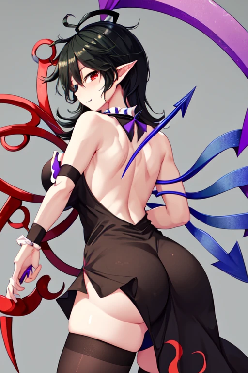 demon tail,Ass,from side