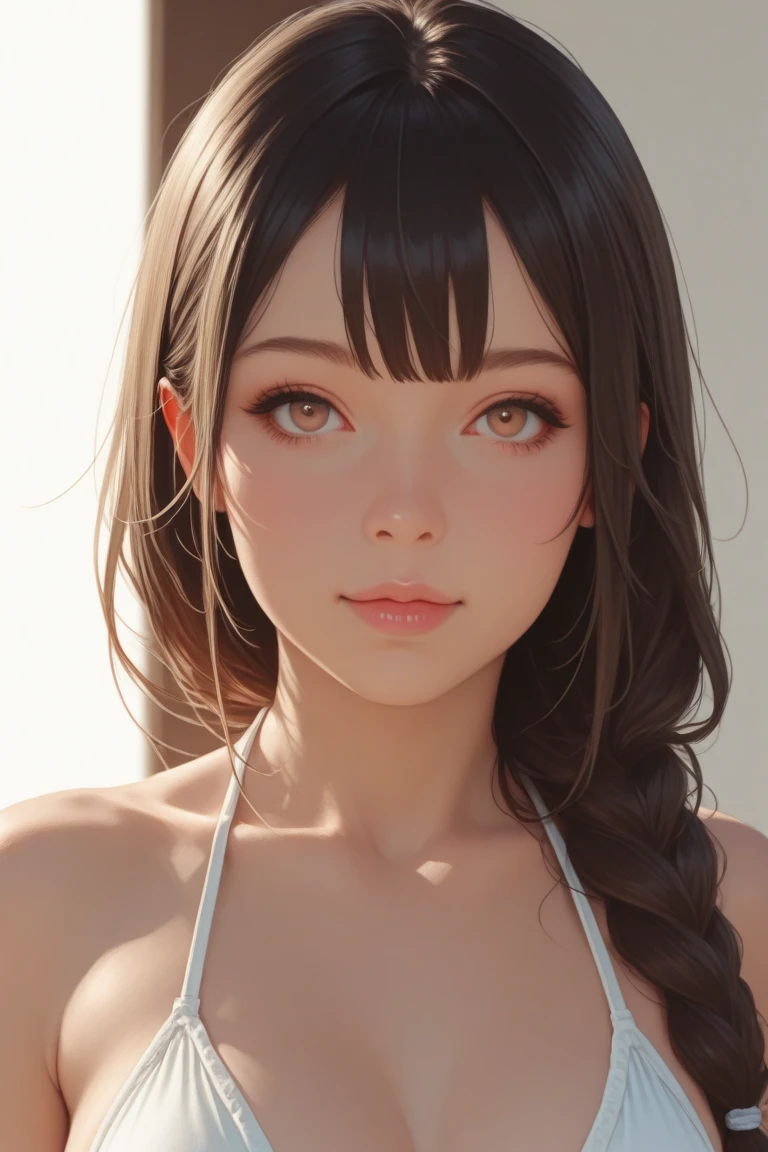 (8k, top quality, masterpiece: 1.2), (realistic, photorealistic: 1.37), super detailed, girl single, cute, solo, midnight, beautiful detailed sky, detailed café, sitting, date, (blush), (smile: 1.15), small breasts (mouth closed), beautiful fine eyes, floating hair NovaFrogStyle, back open dress