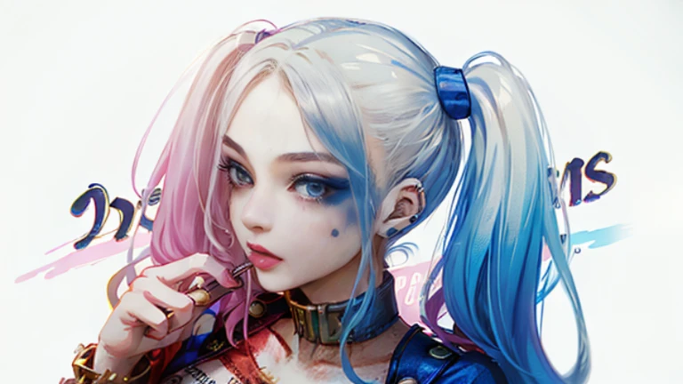 Powder blue gradient double ponytail,Royal Sister,Large breasts,hot girls,Drawing board,Painter,Art studio,artist