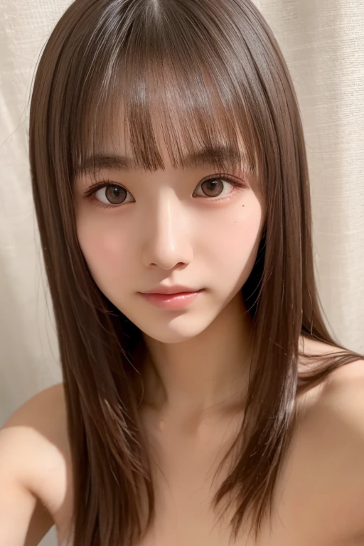 masterpiece:1.3), (8K, Realistic, RAW Photos, Best image quality: 1.4), Japanese Girls、Super long hair、Highly detailed face、Attention to detail、double eyelid、Beautiful woman:1.4、Light brown hair、Highest quality、masterpiece、Ultra-high resolution、(Realistic:1.4)、Professional lighting and attention to detail will make you smile、Loose、thin、short hair、Deadly position、sexy、whole body