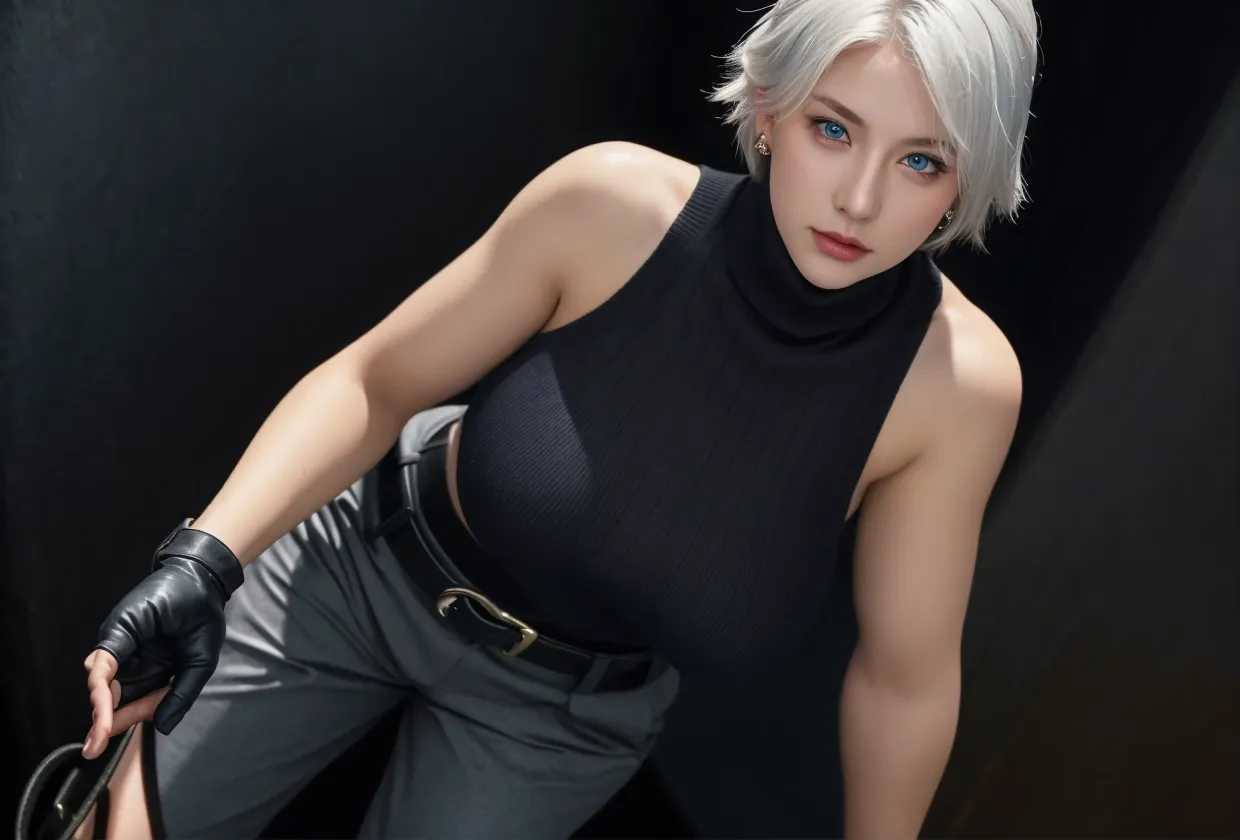 (Angel the king of fighters: 1.5), middlebreasts, pode de luta,
