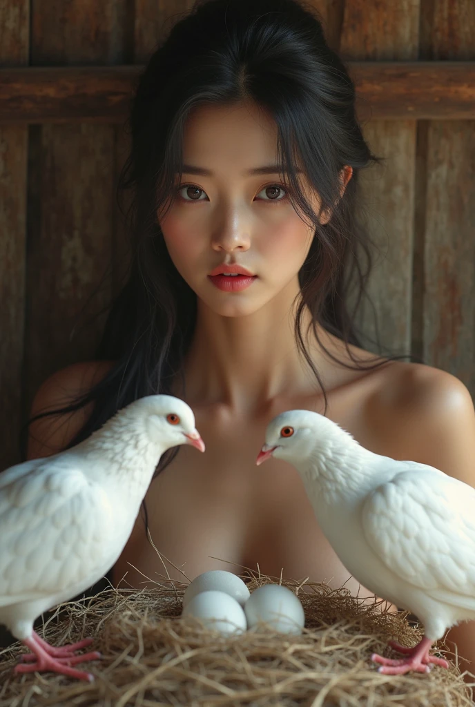 anime masterpiece、(((14 year old beautiful girl)))、(((exposed in the wild、a little bird on my shoulder、play with many animals))、((hair))、((exposed girl、super famous nude model、Yomimo))、超High resolution(reality:1.4)very beautiful, beautiful skin, slender,slender body、small waist、small breasts、B Cup Bust、small breasts、((Are thin、concave abdomen))、thin and long legs、 (Super realistic), (High resolution), (8K), (very detailed), (Super detailed), NSFW、Thigh strap for one leg only、Mechanical rape、Adult Toys、piston fixture、open your legs、catheter、For sex