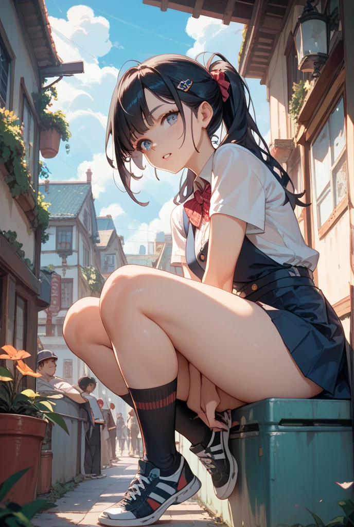 high detail, 4K, masterpiece, 1girl,