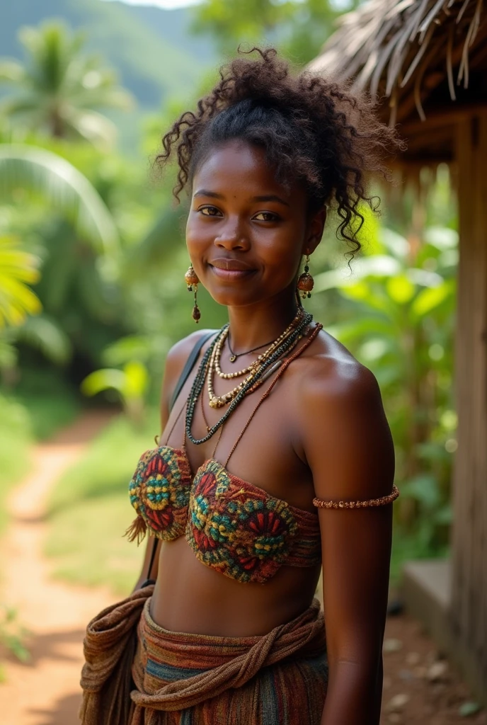 African children dressed in drawn african clothes, construindo um castelo de areia em uma ilha africana cercada por conchas brilhantes, tirar uma selfie, Ilha africana cheia de pessoas africanas se divertindo com bebidas e comidas, Noite com as conchas brilhando, com bela luz iridescente, estilo artgerm, 32k, Ultra HD |, motor irreal renderizado, imagem hiper-realista