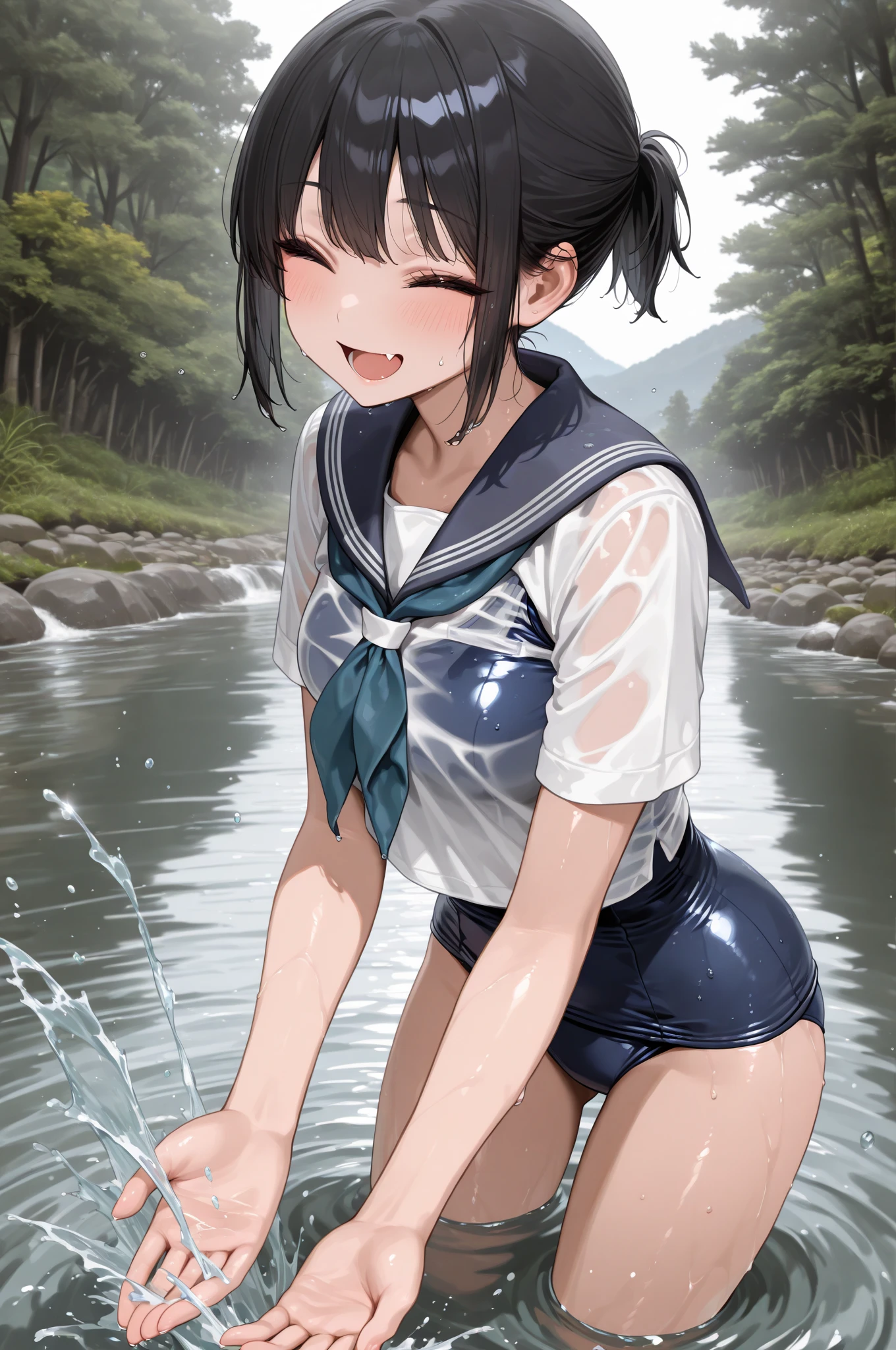 nsfw,(super fine illustration,8K CG wallpaper,best quality,extremely detailed,ultra high res,best aesthetic),(cowboy shot,from front),idolmaster, {{{chie sasaki}}}, (14yo, beautiful girl),(beautiful brown eyes), (beautiful black hair), ((((short hair)))), ((bob hair)),(wet hair), (wet skin), (sweat), (steam), (flat chests,small breasts),((slender)),(elementary school uniform:1.5),(open clothes),(((nudity:1.5,topless:1.4,bottomless:1.4,expose breasts, breasts out)),((((pubic black hair:1.1))),(looking at viewer),(kupaa:1.5),((cum on Face:1.9)),((cum on body:1.9)),(cum on pussy:1.9),(cum shot),(feel good), (blush),(((multiple boys, peeing on a girl,multiple penises, gangbang))),((ecstasy)), saliva trail, nose blush,(one eye closed:1.5),((out tongue:1.5)),(intense Sex:1.6), (cum out:1.3),((steam)),outdoor,((park at night)),(sitting bench), (embarrassed),((one eye closed)),(open mouths),((tongue out)),(Kamimei)),(happy smile:1.5),((vaginal penis:1.3)), testicle, (a man:1.2), hetero, (((lady sit astride on man:1.3))), (((carring sex))),((pov))), ,(((bukkake:1.5))),(look at viewer),(peace sign:1.5)