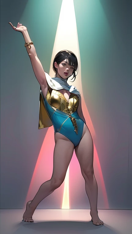 DC Comics, Supergirl, skirt raised, White-panties,high kick