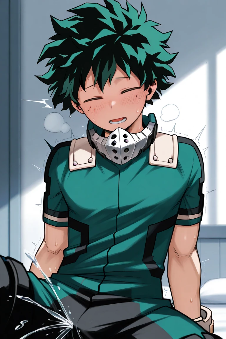 izuku midoriya showing his buttocks, farting, gassy, smelly