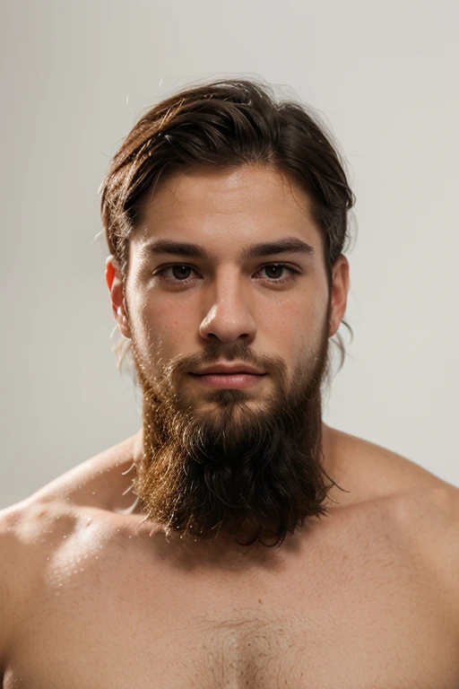 Raw photo, portrait of a Hairy man, beard, no t-shirt, bermuda jeans, big bulge, (detailed skin:1.2), (hyper-realistic:1.3), (hyper-detailed, uhd:1.3), (photorealism:1.3)