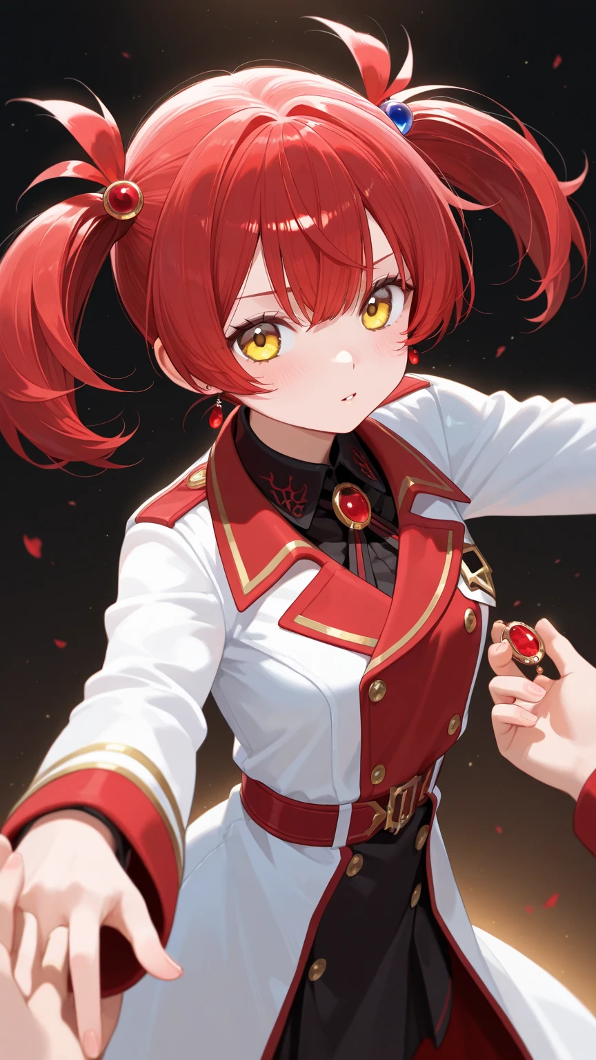 Create an image of a female Lava Demon with a terrifying and mysterious atmosphere。She looks like she came from a burning hell.、Has red/orange lava skin and fiery hair。Her eyes were burning with fire、深みのある暗い色inあり、That gaze is terrifying。Her body is muscular々in、Powerful yet beautiful curves、Her clothing and accessories are of a fire-like hue.。Her hands are sharp、The claws appear to be chipping away at red-hot rock.。Her background is、灼熱の地獄のような場所inあり、炎や溶岩が周囲を包み込んinいます。Her poses and facial expressions are、It represents her power and fear.、At the same time, it also suggests a mysterious element hidden within her.。The generated image is、ファンタジーアートやホラーのイラストとして活用されることがinきるように、魅力的in迫力のあるものinあることが望まれます。