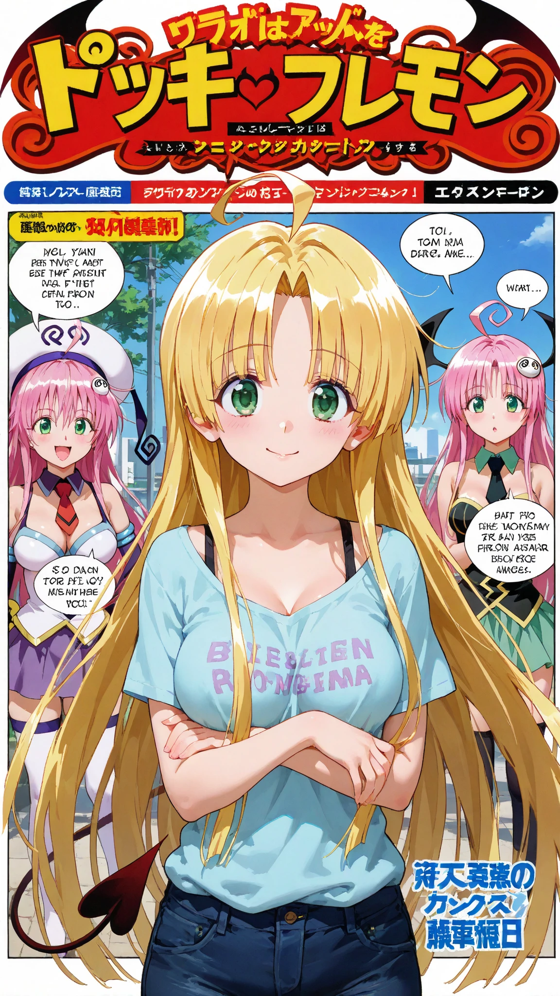 score_9, score_8_up, score_7_up, score_6_up, score_5_up, score_4_up, (source_anime), 2girls,Kobayashi-san Chi no Maid Dragon, (Kanna Kamui, horns, short hair, ??? , small breasts, {sucking pussy}), (lucoa, long hair, massive breasts, Inverted nipples,), yuri, age difference, giant size difference, pussy, far, full body, breast milk, Horn, In public 