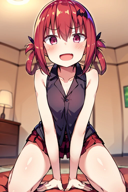 Red hair, green eyes, short hair, ?????, white background, smoll stature, chibi, flat cheast, flat tits, show pussy, ?????, unclothed. medium thighs, bandaged legs, small breasts, pink ??????, 1 girl, one girl, small stomach, curvy waist, round butt, small belly, clear skin, 1 girl, cute girl, smoll tits, curvy waist, good butt, one girl, 1 girl, ?????, 1 girl