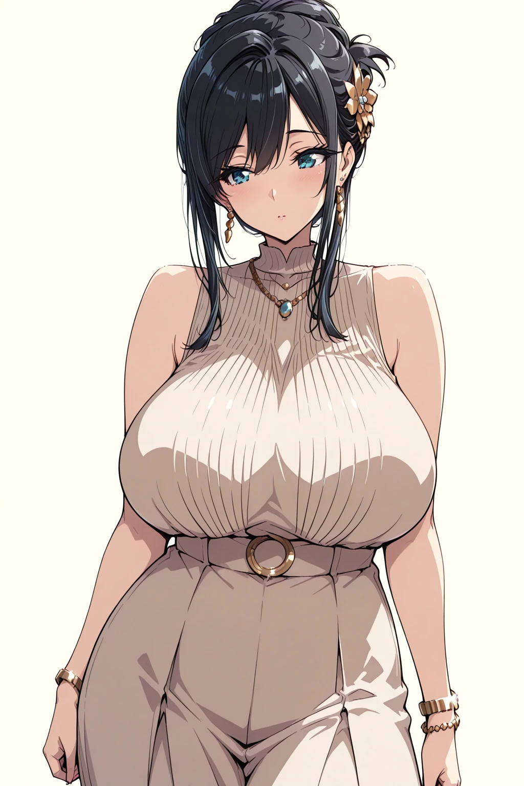 (((masterpiece))),(((High resolution)))、(((perfect face)))、(((Air Groove)))、15 years old, ((off shoulder shirt)), (Plump), top quality eyes, detailed texture, look at the camera, (big tits), ((high resolution face))