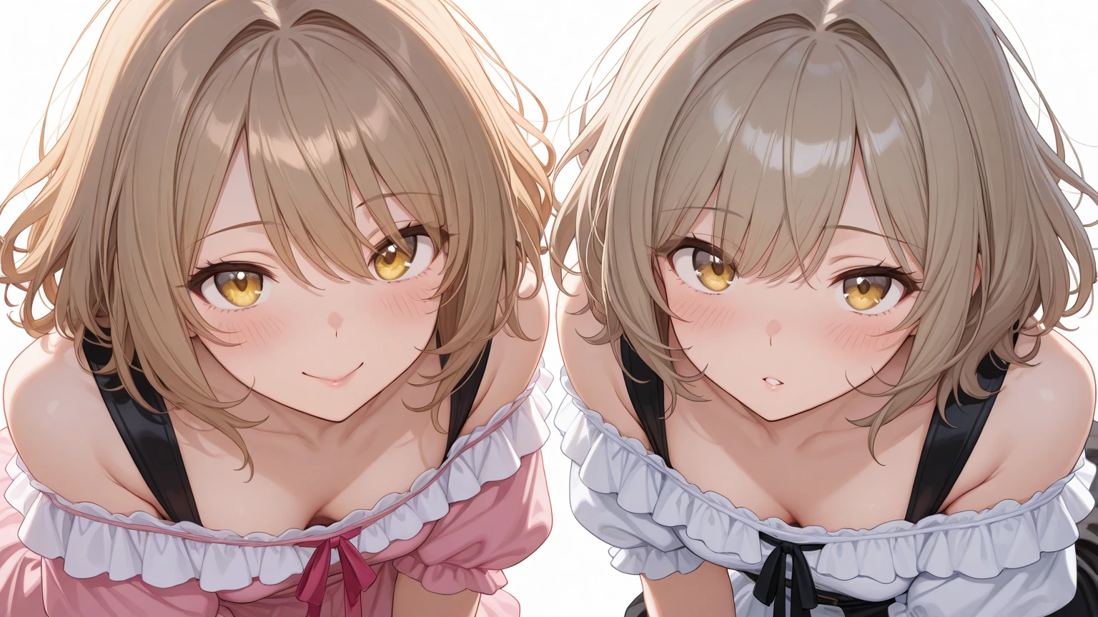 On the bed、Ahegao、Lie、Teeth are visible、Vulgar smile、Moist Skin、Sex Machine、Raped by a machine、Revealing clothing、Porn Image、Sweaty、Nipples、hair ornament, gloves, dress, jewelry, earrings, detached sleeves, ascot, magical girl, feathers, pink dress, feather hair ornament, prisma illya,
dress, collarbone, sleeveless, sleeveless dress, pink dress,