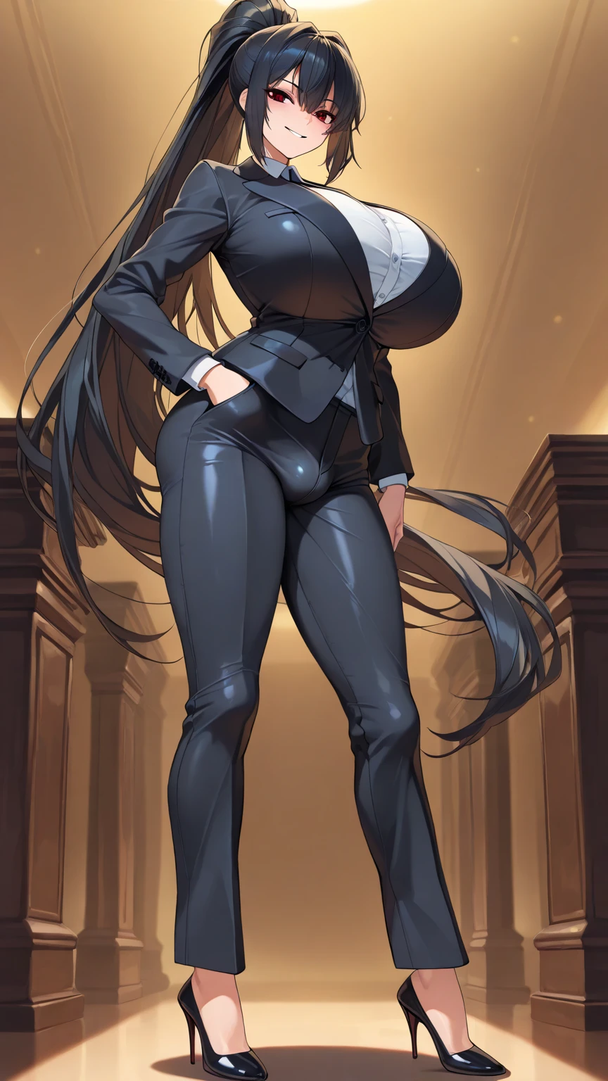 (masterpiece), best quality, expressive eyes, perfect face, leggings up to waist, black hoodie crop top, black hair, bright yellow eyes, large breasts, sexy, smile, full body, blushing, (masterpiece), best quality, expressive eyes, perfect face, (long straight hair, scarf red), (happy smile), athletic physique, perfect hands, big butt, leggings,, sexy, full body, blushing, mature adult content, ass view,hentai,1girl, no shoes, breasts, ass, only one person in photo, underboob, young tiny ,adult content only, adult content only, tiny young girl, age 10, young, small