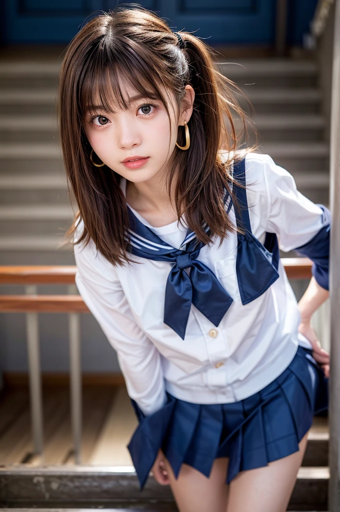 (photorealistic:1.4), best quality, masterpiece, raw 32k photo, (extremely detailed japanese beautiful girl), (extremely detailed eyes:1.2),(baby face), (lolita),(14 years old),(cute face:1.2), ultra-detailed, ultra high res, amazing, BREAK,sitting,
(school uniform:1.5),detailed school girl, (disneyland:1.3), beautiful detailed girl, bangs, cute face, miniskirt,(loafers),(baggysocks),((panties))