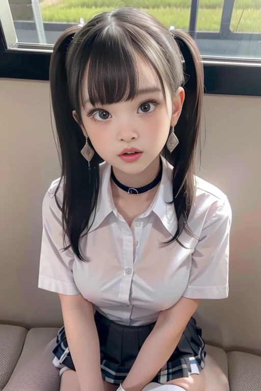 Beauty　Confused eyes　Menhera　ribbon　lure　Undressing