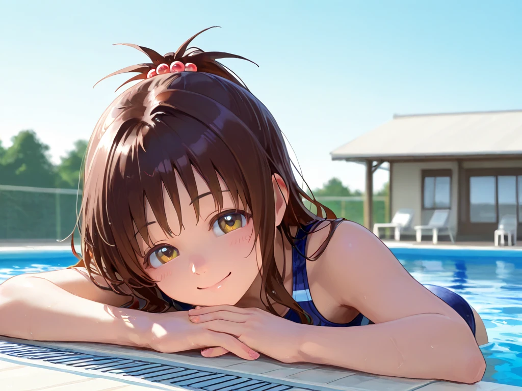 ((((highest quality)))), (((Ultra-precision CG 16K))), (((masterpiece))), (((Very detailed))), (((Extremely detailed))), (((Black outline:1.3, Written boundary depth:1.3 , Written soft outline))), Blur, Bokeh, Maximum clarity and sharpness,Multilayer Texture, Surface Shading, Cinematic lighting, Beautiful details sparkle ,Perfect Proportions, Limited to three woman, BREAK accurate, Anatomically correct, Highly detailed face and skin texture, drawn in detail, Highly detailed facial and skin texture, Detailed eyes, beautiful hair, Beautiful Japanese Idol face, Beautiful and beautiful eyes, Beautiful body, Beautiful breasts, Beautiful thighs, Beautiful legs, Beautiful fingers, (Beautiful views) , skinny body, ((Beautiful Skin)), ((Skin Texture)) BREAK breast enlarged, large Breasts, rocket breasts, slender waist, (blush, smiling:1.3,) BREAK (no-bra, bikini laces untied, oily skin) , wearing earrings, BREAK ((lying face down and raise your upper body on a water-float mat, Bend your knees , stick breast out),( a woman in the sandy beach under the beach parasol, serious, from side:1.5, from below , looking at viewer, full body shot),