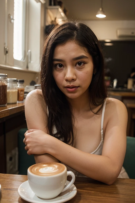 people talking around table, Landscape of a father"A beautifully detailed portrayal of a pretty girl with radiant skin and soft, bun hair, brown hair, speaking with an elegantly dressed woman whose features exude a calm confidence. Their eyes meet with a blend of curiosity and mutual respect. Photorealistic Image, Set in a quaint European café with ambient street noise in the background and the aroma of freshly brewed coffee permeating the air. No Art Inspiration, Nikon Z7 II, Medium shot, NIKKOR Z 50mm f/1.2 S, Golden ratio, 8K UHD, Ambient light filtering through the café's front windows, casting a warm glow on their skin, (((hyper detailed))), Natural lighting augmented by soft indoor bulbs, Octane render."