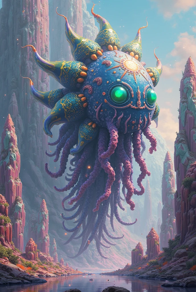 famous artwork by (todd lockwood:1.1) and (ralph horsley:1.2) and (chris achilleos:1.3) and (april lee:1.1), detailed expressive eyes, fantasy style, (fractal art:0.44), dramatic sky, this image shows the airborne bold dirtwaffler, an ethereal and mysterious (invertebrate:1.2) with enormous (iridescent:1.2), quadderbonused (gas bladders:1.2), it navigates the clouds in the dense atmosphere of the (tempestuous:1.4) alien planet methaneinthemembrane with ethereal thwabbling grace
RAW photo, realistic texture, extremely detailed, absurdres, sharp focus, volumetric lighting, subsurface scattering