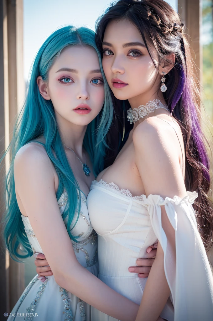 1 miniature Beautiful beautiful woman - Yuan Sayuki, ((top quality, 8K, Masterpiece:1.retty woman, 1 woman, huge breasts:1.3, a slim body:1.1, lush white long hair, (shower, wet body, wet clothes:1.1), very detailed face, detailed lips, detailed eyes, double eyelids, Detailed blue eyes, чрезвычайно Detailed Outstanding Blue Eyes, white wet hair, white wet hair, Detailed Outstanding Blue Eyes, innocent look at the viewer, very wet wavy white hair, Detailed Outstanding Blue Eyes, huge cross earrings, Outdoors, badges behind, gothic wedding uniform, sexy gothic style wedding dress with veil, bare chest, huge chest tattoo wearing a wreath, detailed huge earrings, chest tattoo, Outside - there are trees and a buddhist temple in the background, wear a silver cross (Detailed cross shape), reality mode, wet breasts, black necklace, black wedding dress and black veil, human crowd behind, head/forehead chain veil, black latex gloves, naked breasts, naked breasrs, naked nipples, hair of white snowy colour, accurately detailed RED TAINTED GLASSES