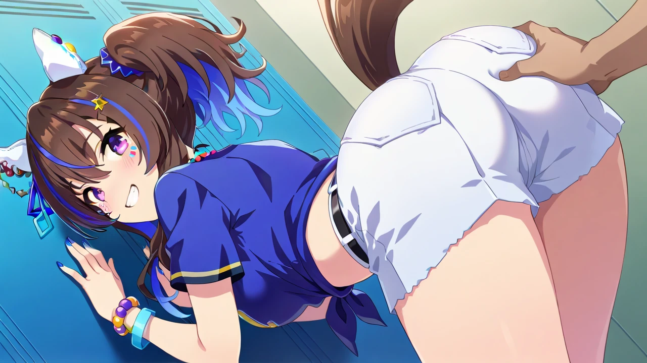 From the side,Browsing Caution,(((One girl,One boy,Sex,return ,vagina))),Looking at the audience,Tears in my eyes,Are crying,(((White lace bra,School blue skirt ))),kumiko oumae ,One girl,others_expensive_School_uniform,masterpiece ,8k unity wallpaper,Anime key visual,expensiveest quality, High resolution, unity 8k wallpaper, (shape:0.8), expensively detailed face,expensively detailed eye,Glowing Eyes , Shiny skin,Fine skin,White skin,dense skin,Detailed Hair,expensively detailed legs,Perfect lighting, Detailed CG, (Perfect hands, Perfect Anatomy),High resolution,Anime key visual,Kyoto Animation,(Detailed wear ),Thin limbs, Delicate curves, Graceful Hands, Small feet,shape:0.8,