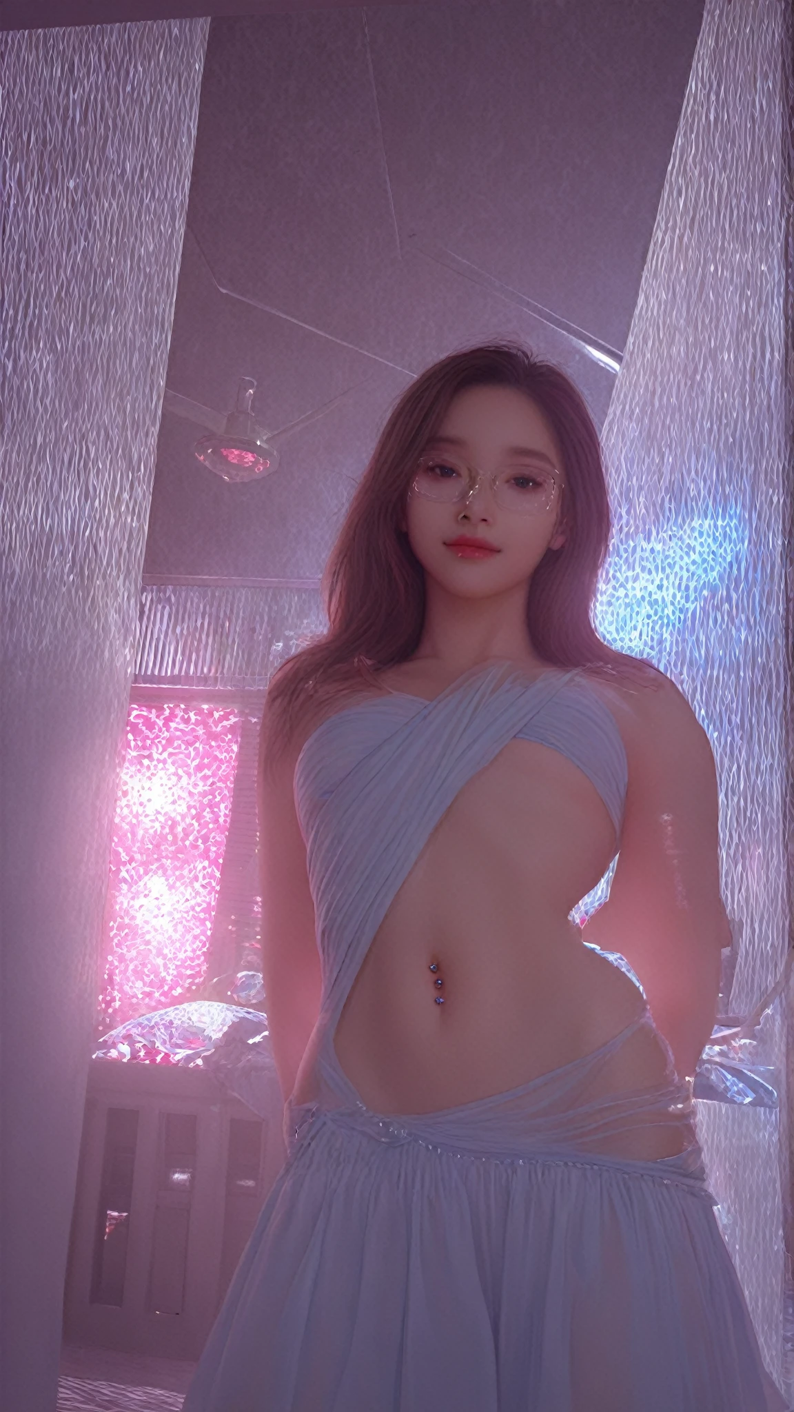 ((half body photo)),(sun in the sky:1.3),( Big tits, Big cleavage), (Small waist, slender legs),(random standing pose),bikini,1 girl posing nude, european beauty, perfect beautiful gamer girl, (((10yo girl))) ,( perfect small breasts), (perfect erect nipples), Long straight hair、Swaying bangeautiful platinum blonde hair, gamer headphones, in a gaming chair, perfect beautiful ass, perfect beautiful nude ass, (((perfect beautiful open legs))), (((perfect detailed open wide ))), perfect beautiful arms, perfect beautiful body, beautiful detailed young face, perfect hands, five fingers, ((wet Shiny oiled skin)), (Shiny skin), in a pink lights bedroom, gamer room, Very beautiful and pretty girl、White shiny skin、large blue Shiny eyes、(Over the knee neón light blue transparent latex stockings),(background blur:1.5), (bokeh:1.5), ((shiny neón light pink latex stockingagazine cover)), masterpiece, ( high resolution), (Realistic), (8k)., Film Still, Perfect Lighting,