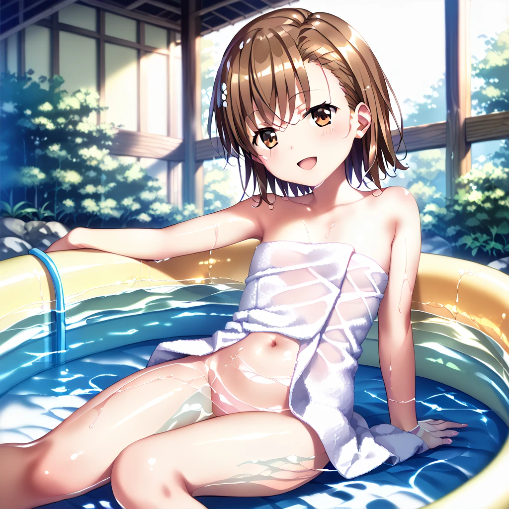 ((Highest quality, 16K, masterpiece: 1.3)), ((small胸、10 year old girl、Small Head)), Beautiful Woman with perfection Figure: 1.4, Slim Abs: 1.2, ((Beautiful glossy brown hair)), ((small: 1.4)), (((K-POPアイドル: 1.3)), (shower, White Water)), ((field)), ((stop temporarily)), ((Fascinating)), ((ピンクのsmall美しいNipples)), (((naked足の)))、(((((frontage)))))、((Hips))、(((naked足の)))、(((Spread your legs)))、(((Split))), 超リアルな 16K cg, perfection Face, perfection, Clean Solo, (blush: 0.5),masterpiece, Professional artwork, Famous works of art, 優しくsmile, A big smile, Beautiful Eyes, ruddy skin, perfectionな指, Beautiful Hands, Depth of written boundary, Realistic: 1.3, (Cinematic composition: 1.3), (HDR: 0.1), Accent lighting, naked, smile, athletic body shape, Legs apart, Raising his leg, double eyelid, eye contact, Nipples, whole body, From head to toe、naked足、(((Tortoise shell tied with a rope)))。