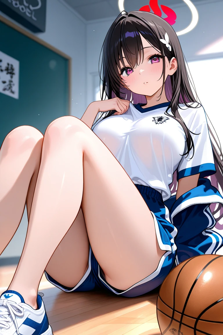 pieces fly、masterpiece、highest quality、Super detailed、High resolution、High resolution、8K portrait、Unity 8k壁紙のHigh resolutionCG、unity 8k wallpaper、cute type little:1.5、:1.5、Highly detailed CG unity 8k wallpaper、realistic、real person、cute type little、 portrait photography、shiny skin、High resolution、(16 years old:1.2)、(1 girl)、beautiful clear eyes、very detailed explanation、delicate face、nice lips、slender body、Same with big breasts thin waist、thin legs、(volleyball court gymnasium:1.6)、1 girl, cute type, perfect face, seriously, (blush:1.5),((There are a lot of people nearby:1.4))Same with big breasts,((volleyball uniform:1.3)),(((clothing lift:1.5))), (((I have nipples)))、Detailed description vagina,show vagina,spread legs,spread ,((cum in vaginas:1.4))