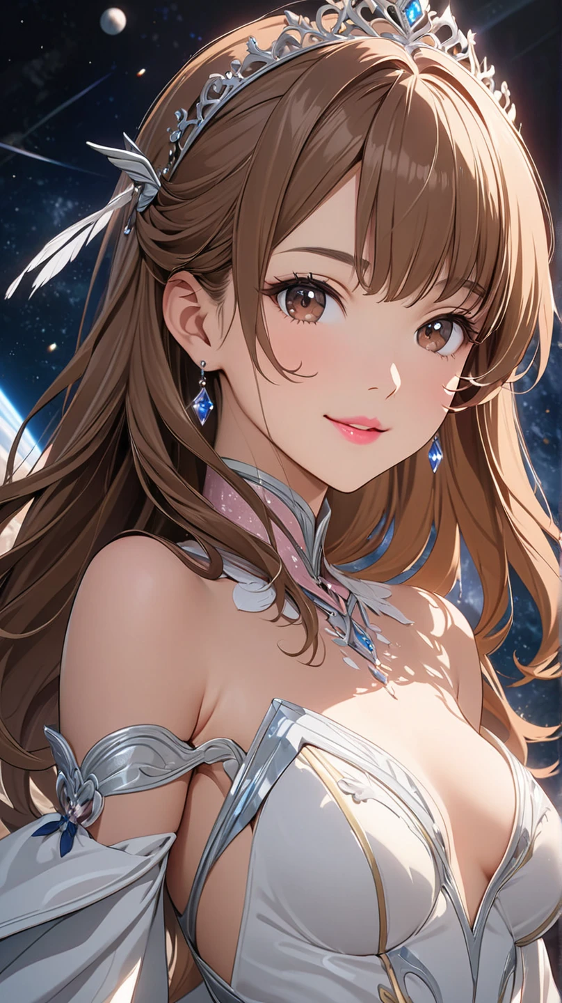 ((Highest quality)), ((masterpiece)), (detailed), One beautiful girl, Almond Eye,Midsummer Night's Dream,Dancing in an Illusion with You,Shining Deep Within My Heart,Moments of Eternity, **In the summer night's dream, we dance forever**,Close up of face