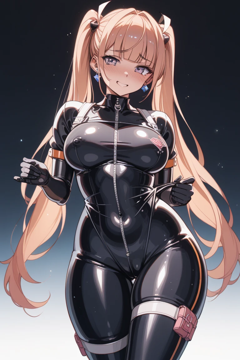 He places Makima but replaces his clothes with a latex suit