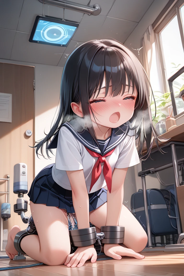 masterpiece、最high quality、High resolution、high quality、Wavy Mouth、Akina Mieda、akina、Sweat、tears、Sticking out tongue、On Stage、Wet、vagina、Pussy juice、Masturbation、toplesasturbation, Dildo、The gaze is directed upwards、blush、Ahegao、While singing