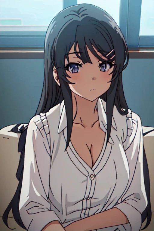 female manager in bra