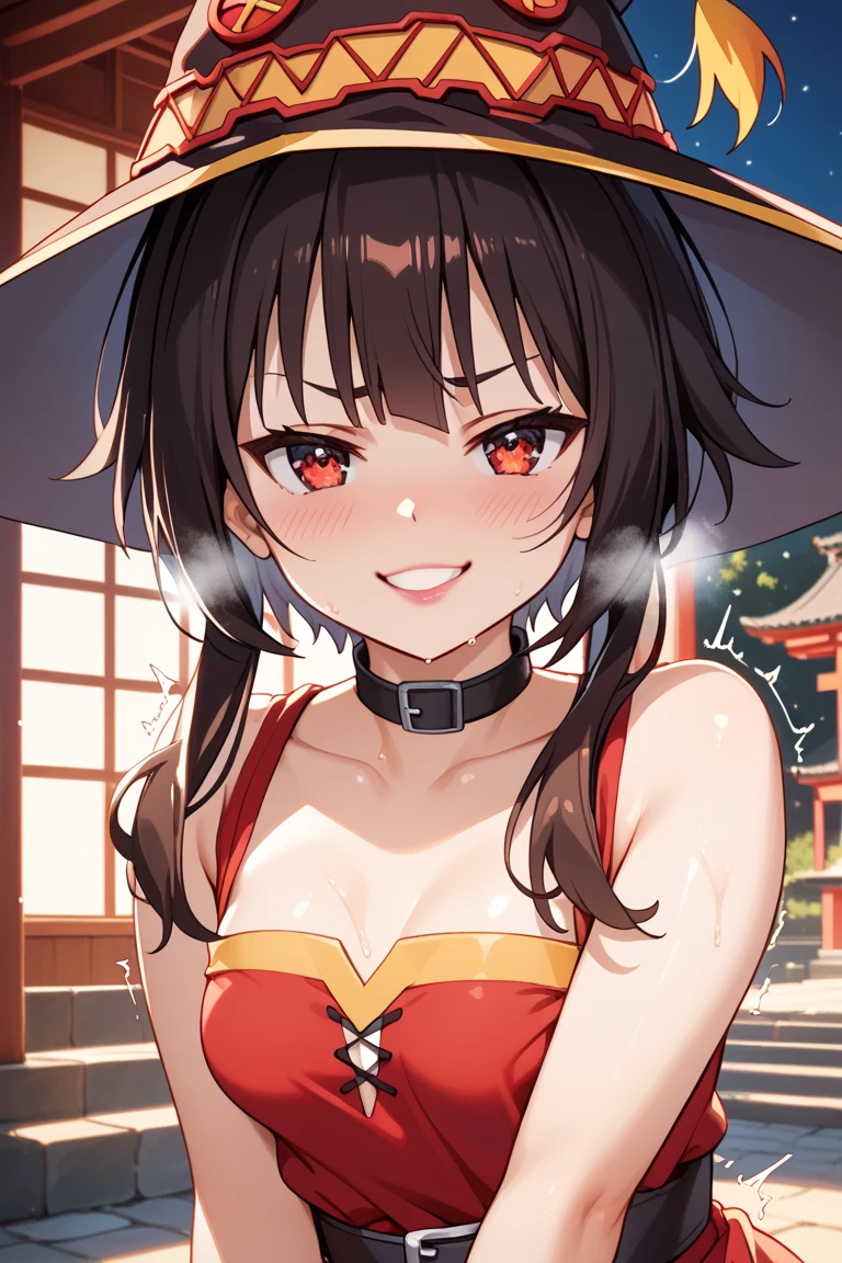 (SFW:1.8、masterpiece, Highest quality),女の子1people々々, 一people々々in, Absurd、現実inは捉えられないディテールと美しさ、hyper Realistic, Realistic,Realistic, Looking at the audience, 美しいbangs:2、魅力的なbangs:2、bangs:2、), Mouth closed, Big Tits Eyes、eyelash、 whole :2、(((Add highlights to the eyes:1.4、Long Hair、She is very 美しい and cute、Show me your ears、Beautiful long neck:1.8、smile、Close your mouth and smile:1.5、bangsと美しい歯)))、Ideal body type、((firework、Night Sky、Night Skyに美しいfirework、))、Beautiful long neck:1.6、Perfect Anatomy、people々Beautiful pads that make you feel happy:2、自然in快適な照明、Keep an eye on your audience、Shadow Fade、Listen carefully、smile、((Black Hair、Red yukata、White hair band、Red eyes))、A starry sky、Rich nature background、fireworkの光、Off the shoulder、Underwear is visible、the chest is slightly visible、Open yukata、The yukata is a little off、Cleavage、White underwear、White Lingerie、Sweat、Tilt your face、Underwear is visible