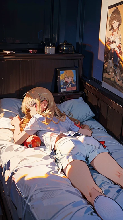 playing video games in the bedroom