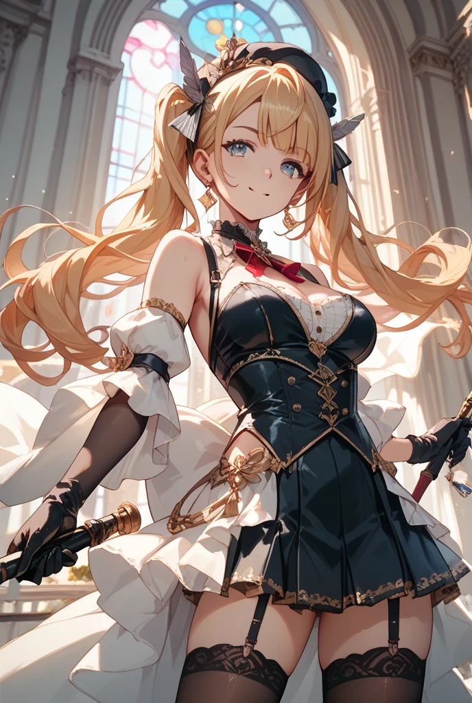 masterpiece, Highest quality, High resolution, C3 Class, Caster Final Costume, One girl, alone, gloves,