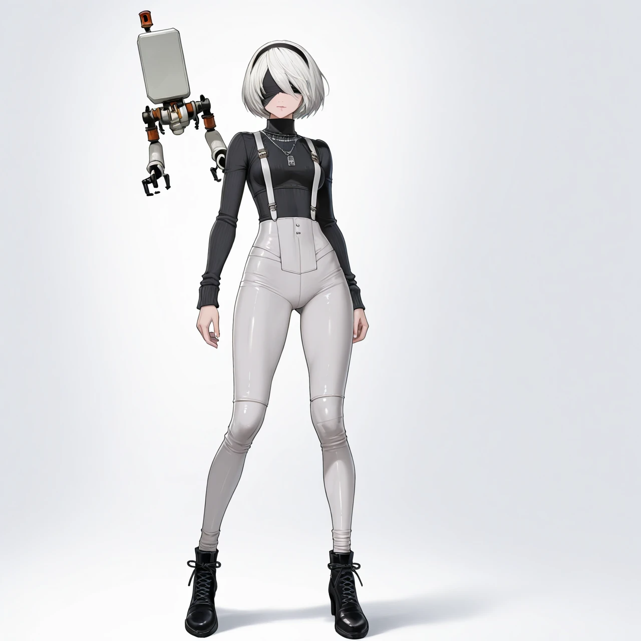 white hair, short cut,1girl,short pants, sneakers, beautiful eye, full body, dancing, looking away, black suit,[realistic], [3d], smile, closed mouth,(8k, RAW photo, best quality, masterpiece:1.2), ultra high res, photo realistic, professional lighting, detailed lighting, professional photography, high quality, high res, extremely detailed, bloom, depth of field, sketch, sharp focus, soft lighting, detailed, detailed skin, to8contrast style