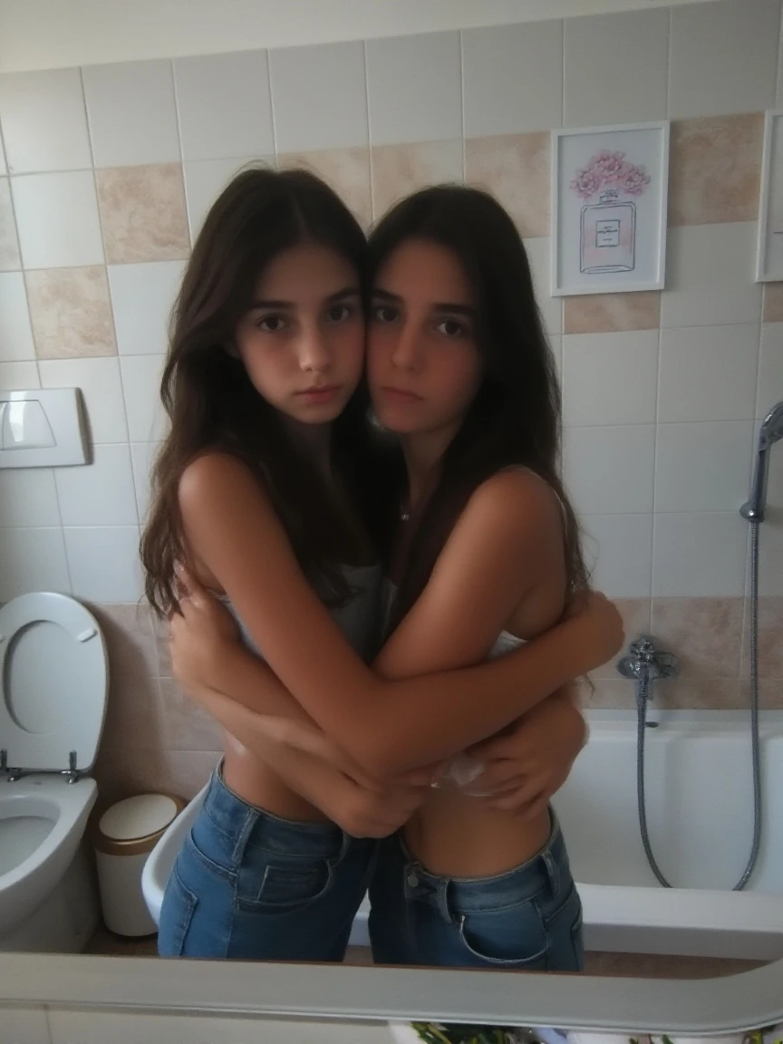 2 adolescentes 12 ans, dans le lit, en train de fumer du cannabis, mouiller leur culotte de désir , sexe , small hairy pussy