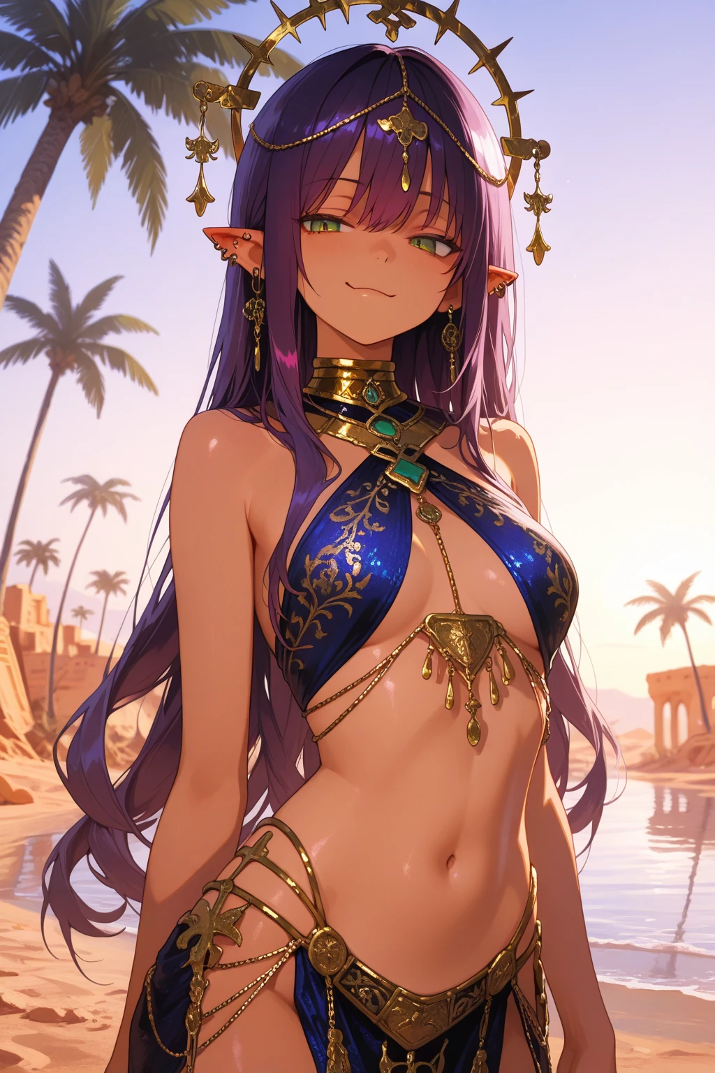 desert、Cactus、Goddess of the Sandstorm、Exposed、Belly button