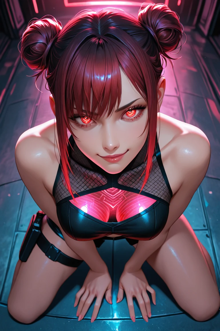 Beautiful girl,Korea, sitting among red light neon, futuristic,
18 years old,Short hair, shoulder length,black hair, medium breasts,wet, sweat, camel toe, red lips ,Wear glasses,
White underwear, sexy pose,
red eyes, cyberpunk world, Squat and spread your legs. Sexy lady, กางเกงใน girl,
Two horns and a red demon tail, succubus, slim, ปีกนางฟ้า,