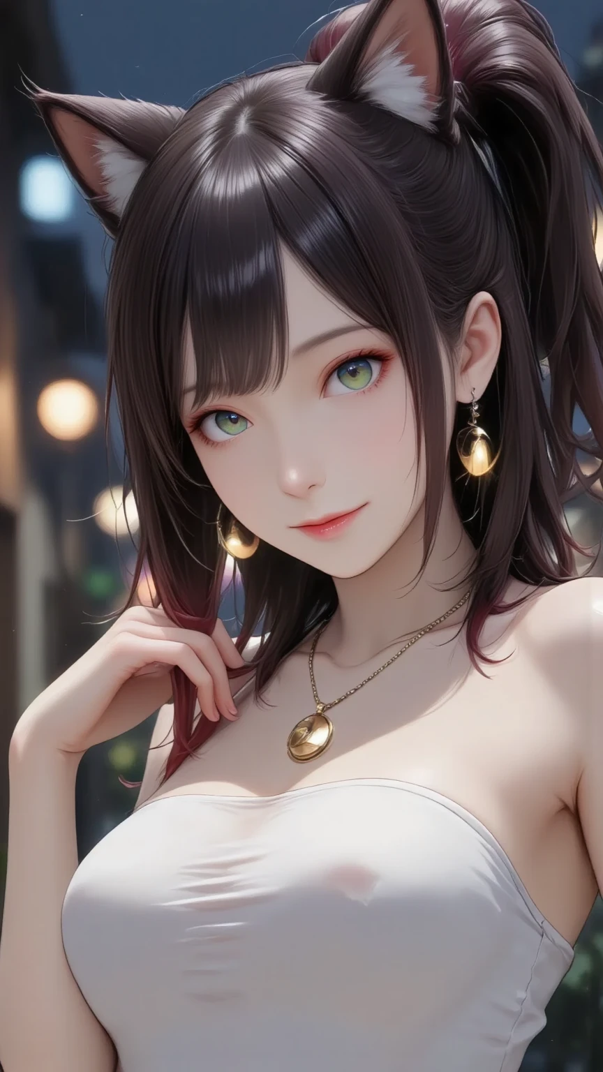 yor briar,hair flower,gold hairband,two-sided dress,<lora:YorForger-sver:1>