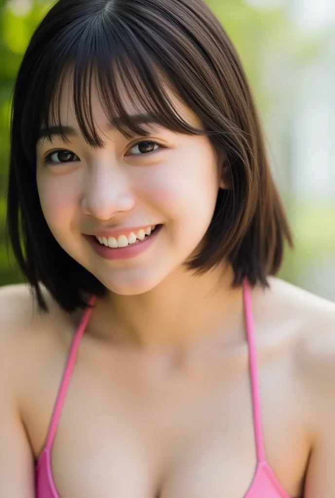 (realistic:1.3), rembrandt'light masterpiece:1.2), (photorealistic:1.2), (highest quality), (fine skin:1.3), (intricate details), ray tracing,1 girl, japanese girl, 21 years old, fine skin texture, (blush:0.5), scattered under the water, smile, updo hair, bangs, hair between eyes, hair ornaments, underwear, Floral, Wearing edgJF_kimono, Seiza (bright sunny day, autumn setting, autumn tree々And leaves, (zen garden:1.2)