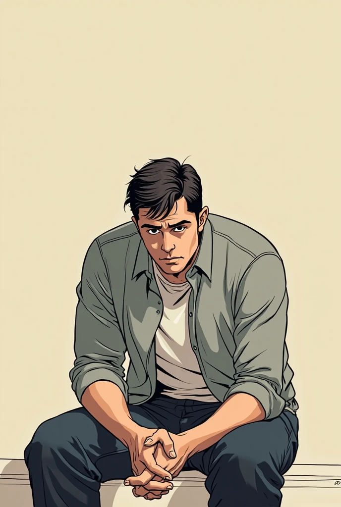 ((henry cavill)) man posing, (full body), ((kneeling on the floor)), (wearing casual clothes:1.5), confident smile, (detailed face), half life 2, in the style of greg rutkowski, (realistic anime), beautiful face, trending on pixiv, detailed, (clean lines), (sharp lines), (crisp lines), award winning illustration, masterpiece, 4k, in the style of eugene de blaas, ((in the style of ross tran)), intricately detailed, [in the style of romanticism:0.3], cinematic, artstation, colorful