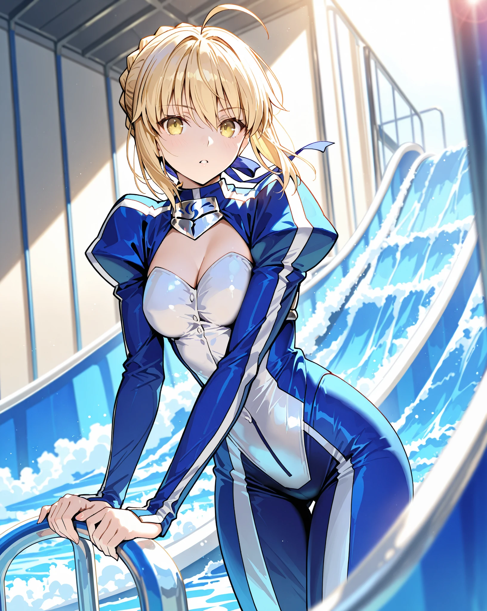 masterpiece, best quality, 1girl, looking at viewer, ultra detailed, <lora:add_detail:0.5>, courtyard, ornate fountain, cobblestone paths, tranquil, <lora:yamashita_toshinari_FW:1> ,    akii_marie_rose